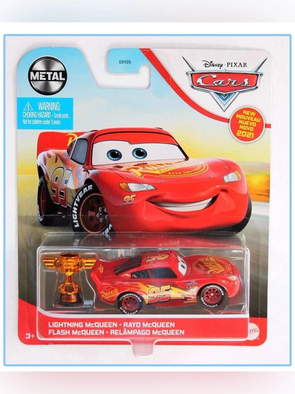 Disney Pixar Cars Metal Lightning McQueen w/Piston Cup New ⭐️ PLEASE READ ⭐️